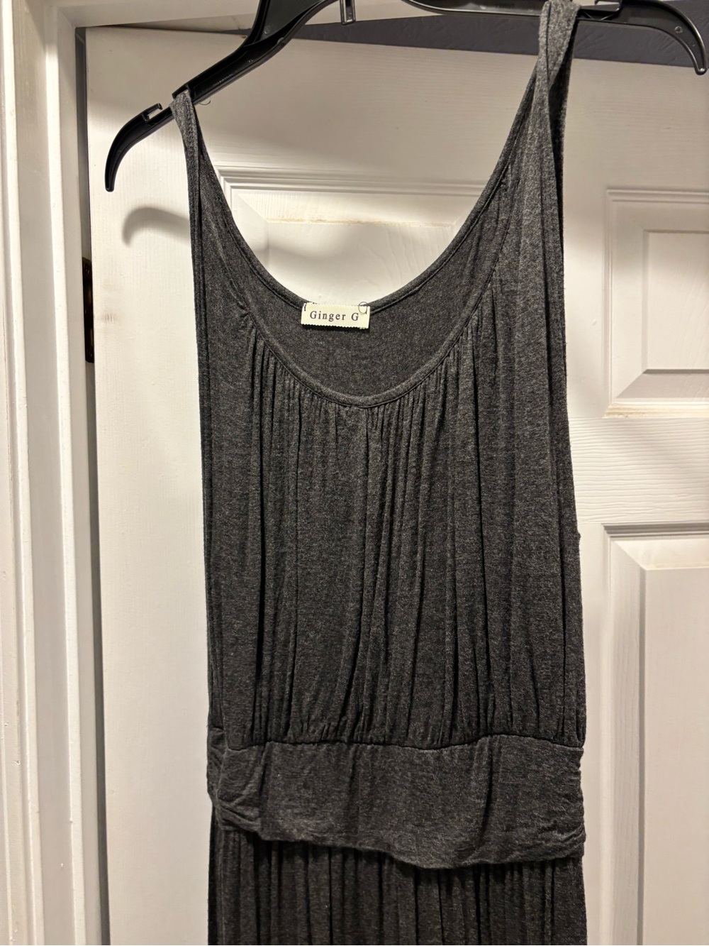 Ginger G Charcoal Sleeveless Maxi Dress